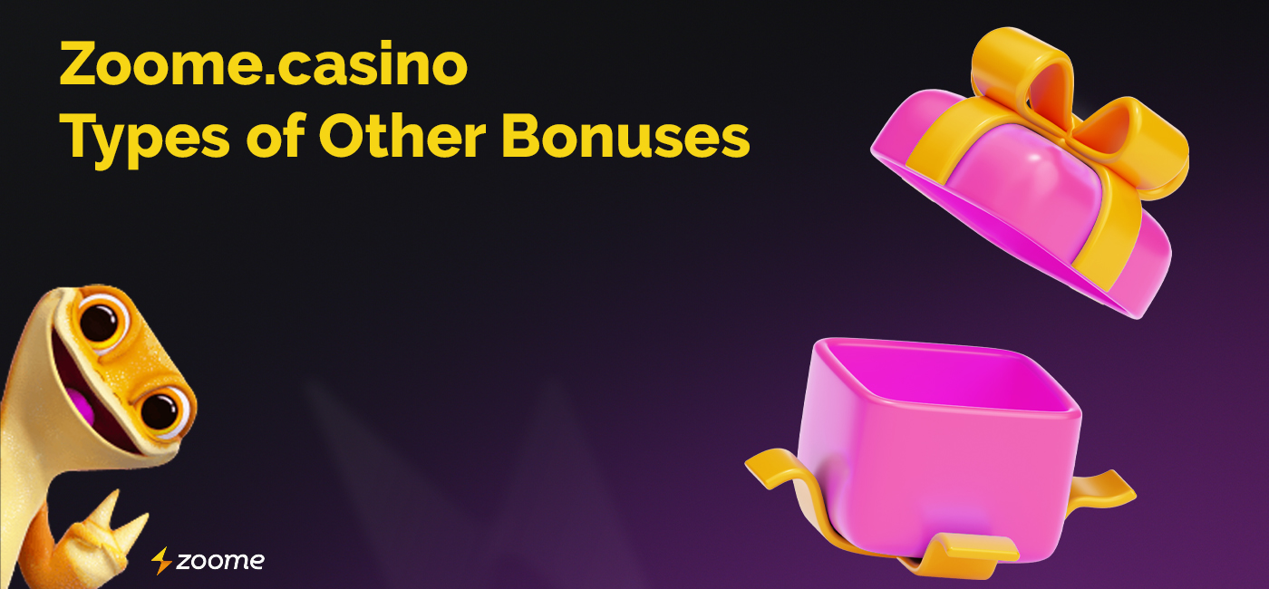 Types of bonuses available at Zoome Canada