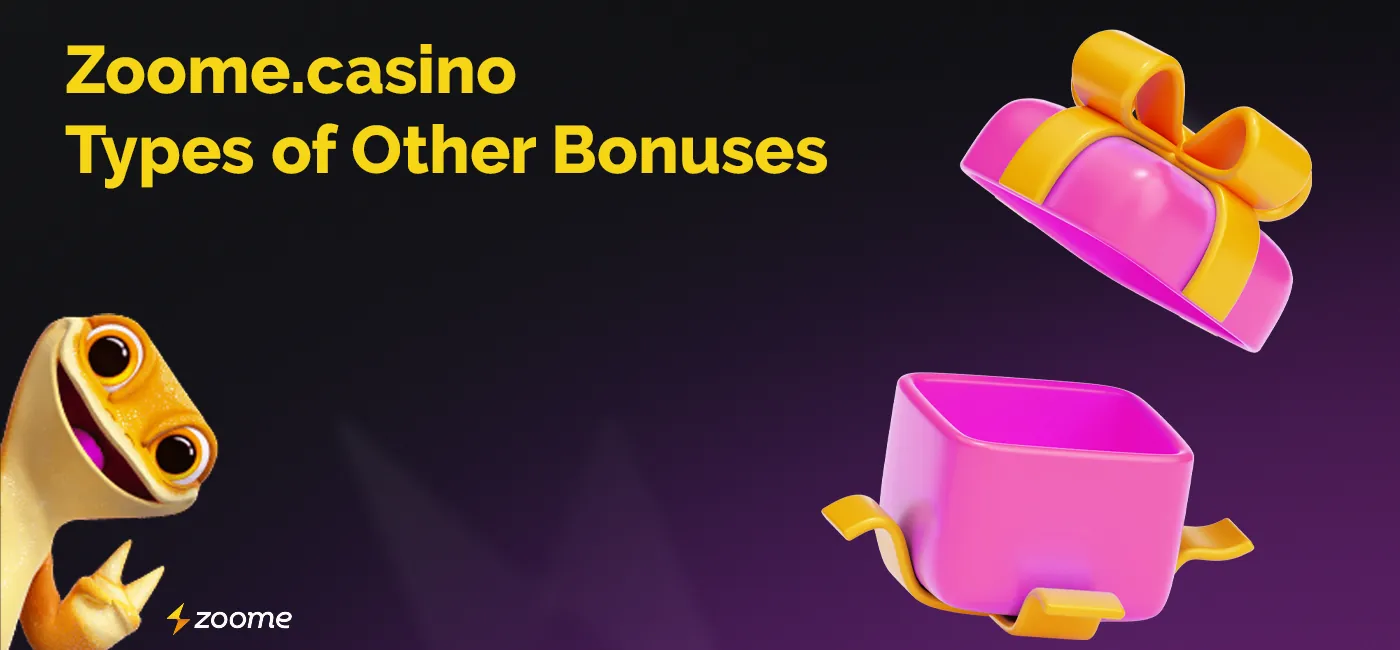 Types of bonuses available at Zoome Canada